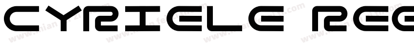 Cyriele Regular字体转换